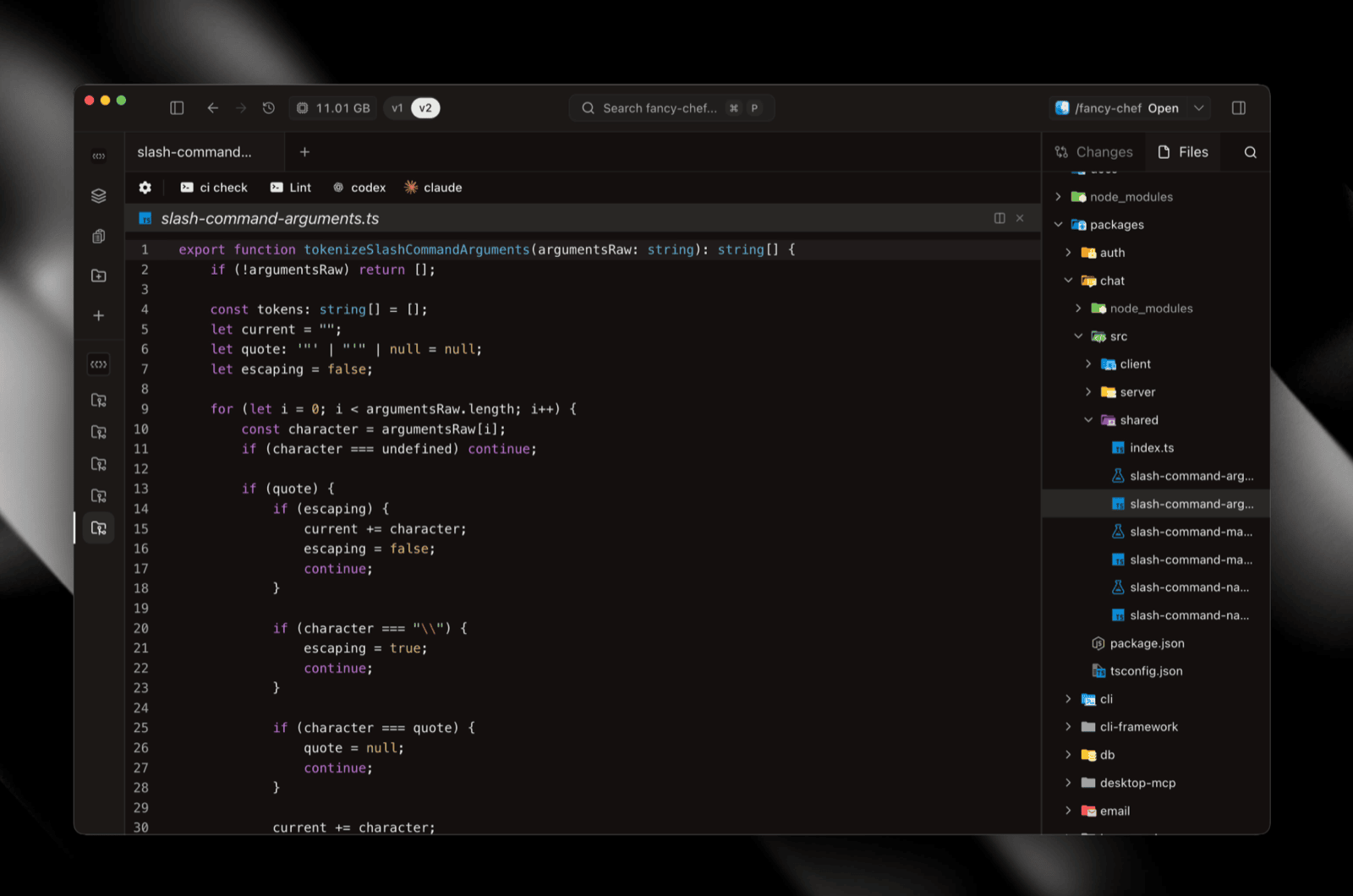 v2 file tree and editor